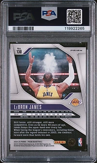 2024 Panini Prizm 130 Lebron James Silver Prizm PSA 8