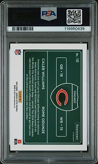 2024 Panini Donruss Optic Downtown Duos 10 Caleb Williams\rome Odunze PSA 9