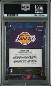 2024 Panini Prizm Deep Space 5 Lebron James PSA 9