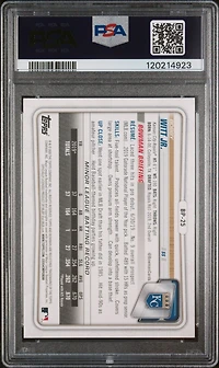 2020 Bowman Paper Prospects Bp25 Bobby Witt Jr. PSA
