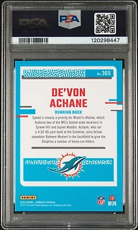 2023 Panini Donruss 365 De'von Achane Press Proof Silver PSA 9