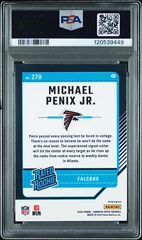 2024 Panini Donruss Optic 279 Michael Penix Jr. Hyper PSA 9