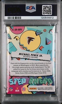 2024 Panini Score Step Ahead Sampj Michael Penix Jr. PSA 9
