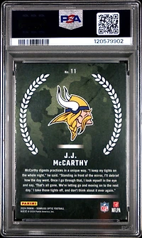 2024 Panini Donruss Optic Rookie Recruits 11 Jj Mccarthy PSA 10