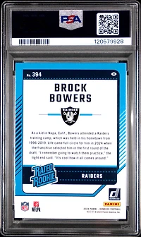 2024 Panini Donruss 394 Brock Bowers PSA 10