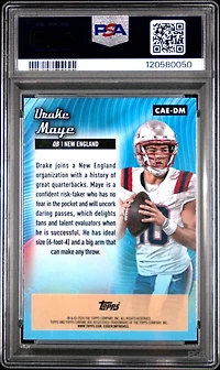 2024 Topps Chrome Chrome All-etch Caedm Drake Maye PSA 10