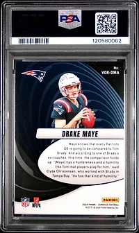 2024 Panini Donruss Vortex Vordma Drake Maye PSA 10