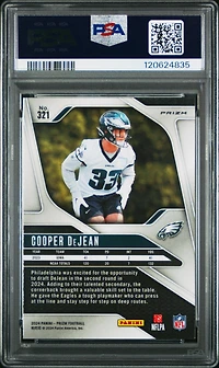 2024 Panini Prizm 321 Cooper Dejean Pink Wave PSA 9