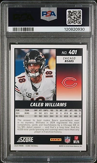 2024 Panini Score 401 Caleb Williams PSA 10