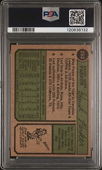 1974 Topps 252 Dave Parker PSA 8