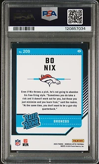 2024 Panini Donruss Optic 209 Bo Nix PSA 10