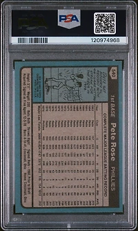 1980 Topps 540 Pete Rose PSA 8