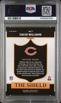 2024 Panini Zenith The Shield 1 Caleb Williams PSA 8