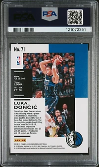 2018 Panini Chronicles Luka Doncic PSA