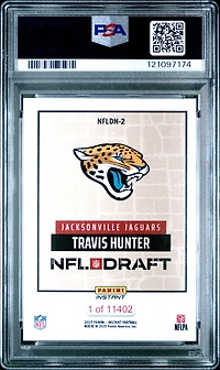 2025 Panini Instant Nfl Draft Night Nfldn2 Travis Hunter PSA 10