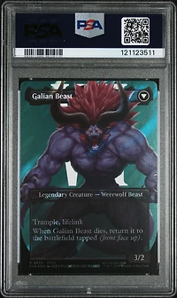 2025 Magic The Gathering Final Fantasy 0528 Vincent Valentine/galian Beast Character Borderless-surge Foil PSA 10