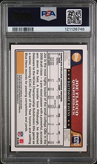 2008 Topps Chrome Tc170 Joe Flacco Refractor PSA 8