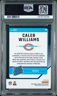 2024 Panini Donruss Optic 201 Caleb Williams Pink PSA 9