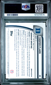 2024 Bowman Chrome University 16 Cooper Flagg PSA 10
