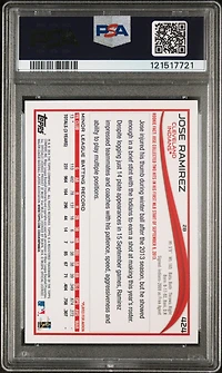 2014 Topps 424 Jose Ramirez PSA 10
