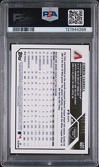2023 Topps 401 Corbin Carroll Blue Foil PSA 10