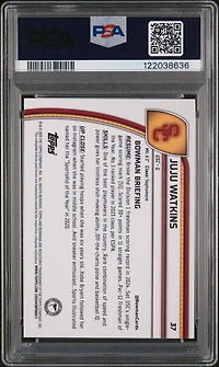 2024 Bowman Chrome University 37 Juju Watkins Green Shimmer PSA 10