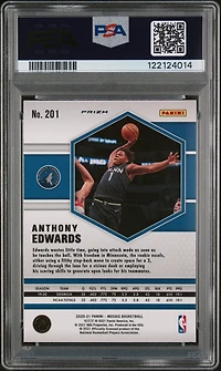 2020 Panini Mosaic Anthony Edwards Camo Pink PSA