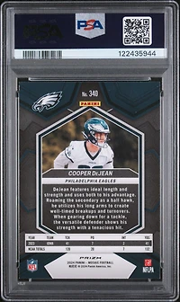 2024 Panini Mosaic 340 Cooper Dejean Honeycomb PSA 9