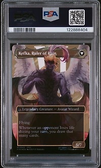 2025 Magic The Gathering Final Fantasy 0543 Kefka, Court Mage/kefka, Ruler Of Ruin Character Borderless-surge Foil PSA 10