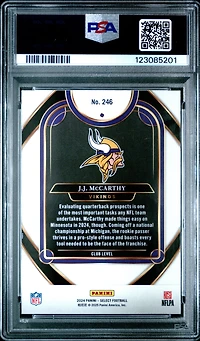 2024 Panini Select 246 Jj Mccarthy PSA 10