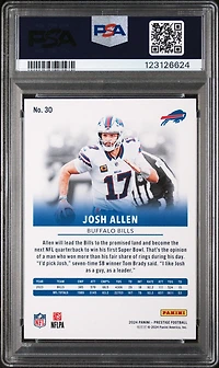 2024 Panini Prestige 30 Josh Allen PSA 10