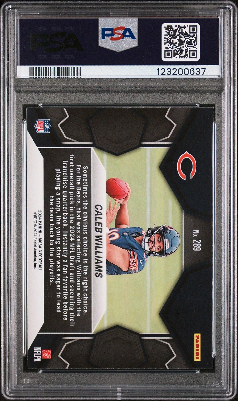 2024 Panini Mosaic 289 Caleb Williams PSA 9