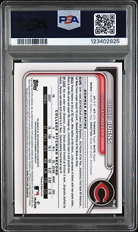 2024 Bowman Draft Chrome Prospect Autographs Cpacb Chase Burns PSA 10