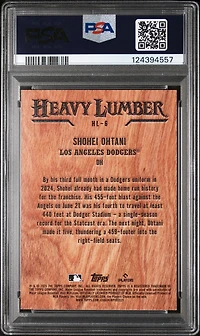 2025 Topps Heavy Lumber Hl6 Shohei Ohtani PSA 9