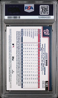 2025 Topps 181 James Wood Holo Foil PSA 9