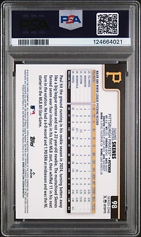 2025 Topps 98 Paul Skenes Sandglitter PSA 9