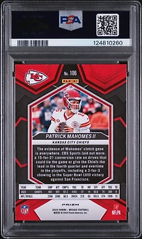 2024 Panini Mosaic 106 Patrick Mahomes Ii Genesis PSA 9