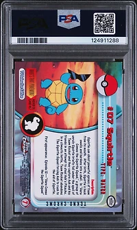 2000 Topps Chrome Pokemon T.v. 7 Squirtle Tekno PSA 9
