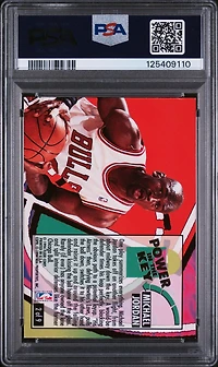 1993 Ultra Power In The Key 2 Michael Jordan PSA 8