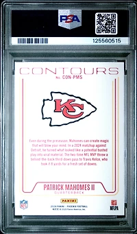 2024 Panini Phoenix Contours Conpms Patrick Mahomes Ii Lazer PSA 10