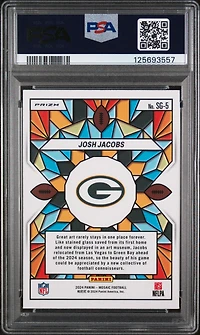 2024 Panini Mosaic Stained Glass Sg5 Josh Jacobs PSA 10
