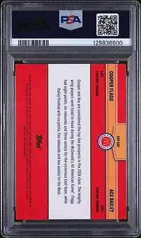 2024 Topps Chrome Mcdonald's All American Combo Talents Cof Ace Bailey/cooper Flagg Blue Raywave PSA 10