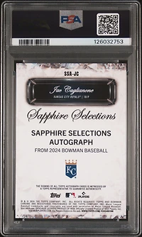 2024 Bowman Draft Sapphire Edition Sapphire Selections Autographs Ssajc Jac Caglianone PSA 10