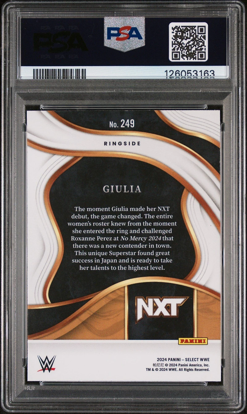 2024 Panini Select Wwe 249 Giulia PSA 10