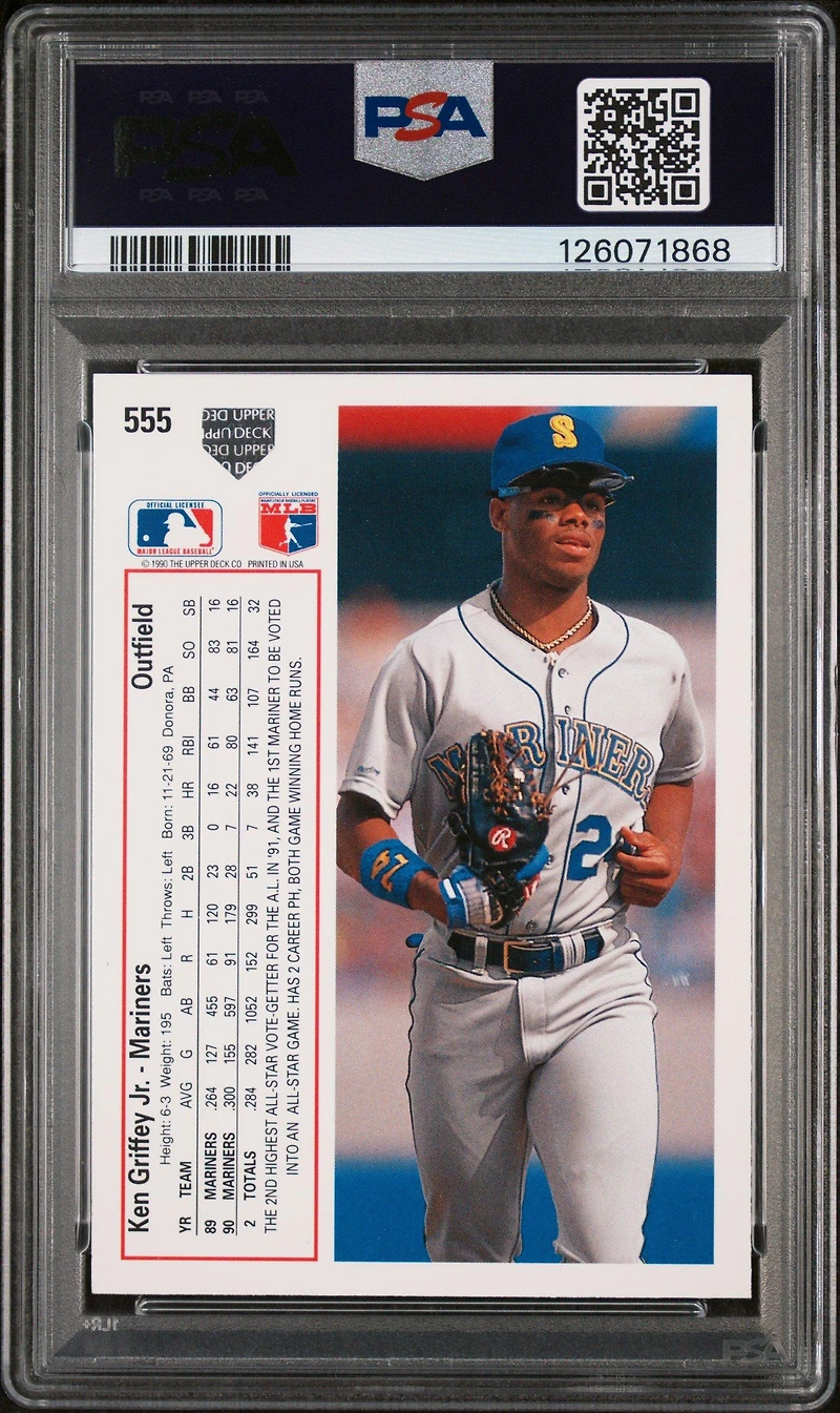 1991 Upper Deck 555 Ken Griffey Jr. PSA 10