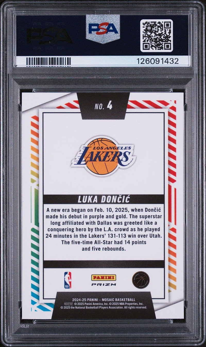 Panini Mosaic Razzle Dazzle Luka Doncic PSA