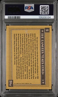 1990 Topps 5 Nolan Ryan Rangers PSA 10