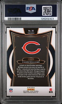 2024 Panini Select 25 Caleb Williams Red & Blue Shock PSA 10