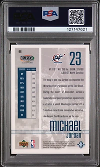 2001 Upper Deck Playmakers 98 Michael Jordan PSA 9