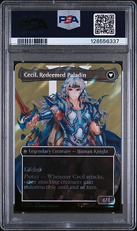 2025 Magic The Gathering Final Fantasy 0525 Cecil, Dark Knight/cecil, Redeemed Paladin Character Borderless-surge Foil PSA 10